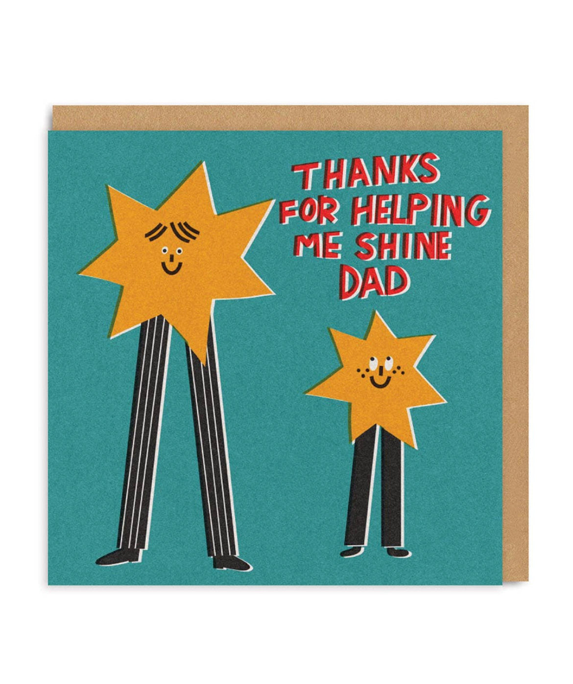 Thanks for Helping me Shine Dad Card