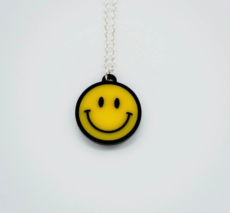 Smiley Face Raver Necklace