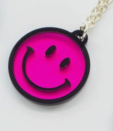 Smiley Face Raver Necklace