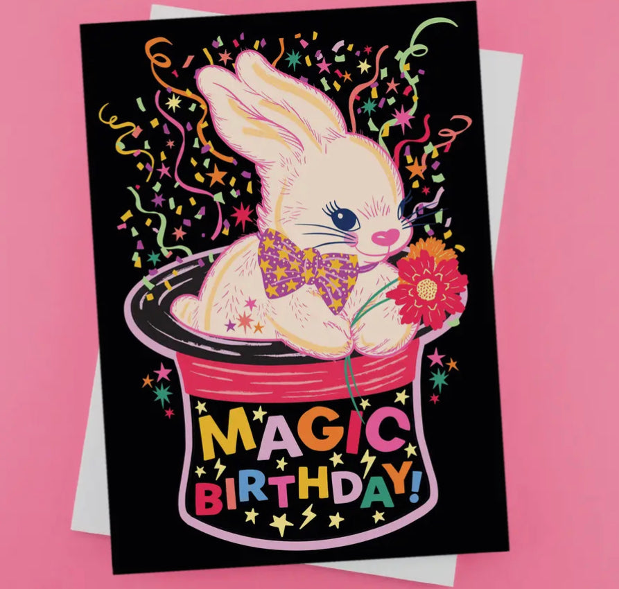 Magic Birthday Bunny Card