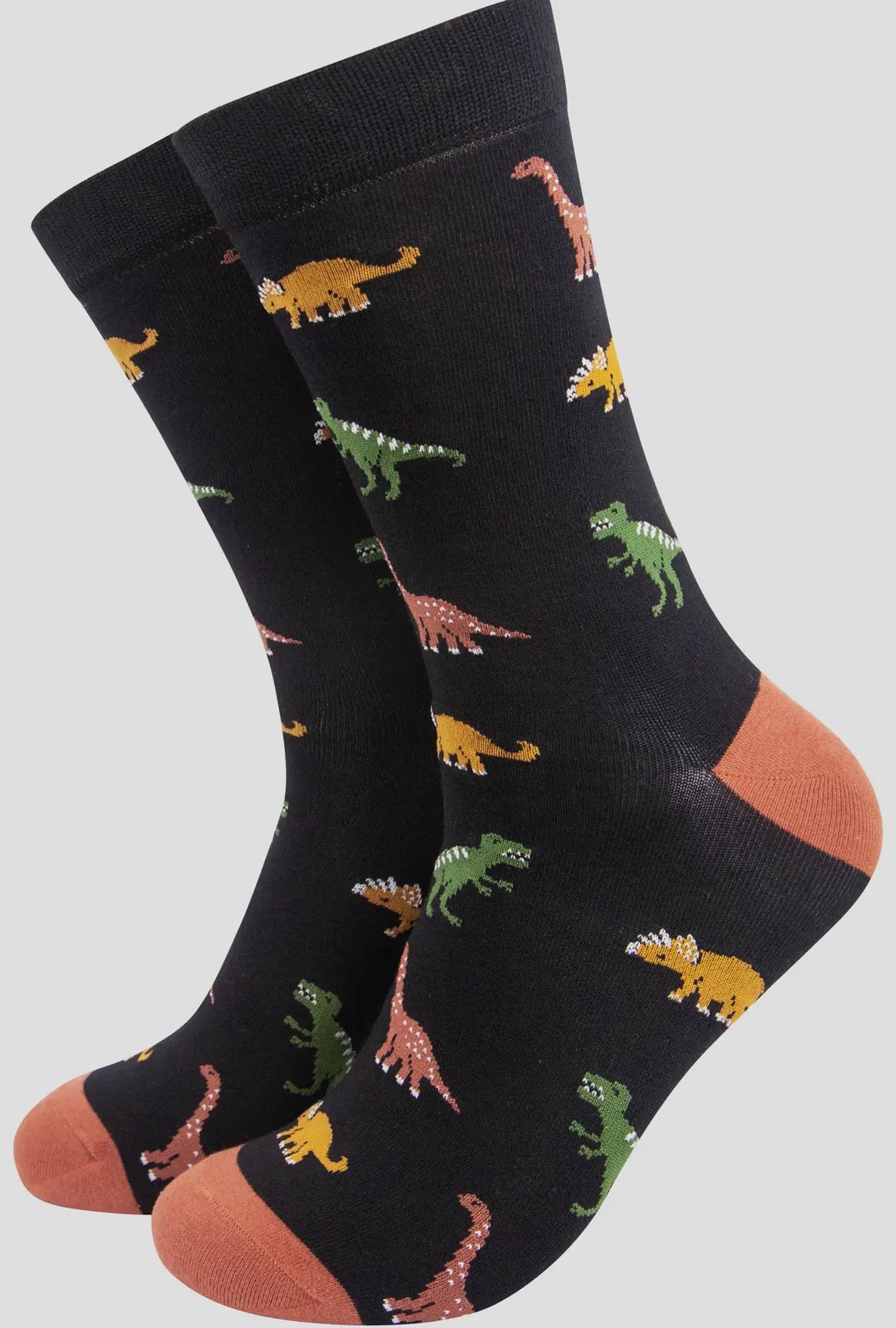 Men's Dinosaur Print Bamboo Socks