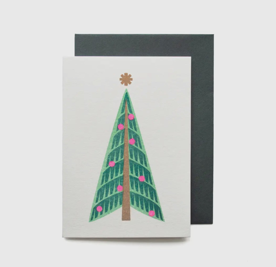 Festive Fir Tree Mini Christmas Greeting Card