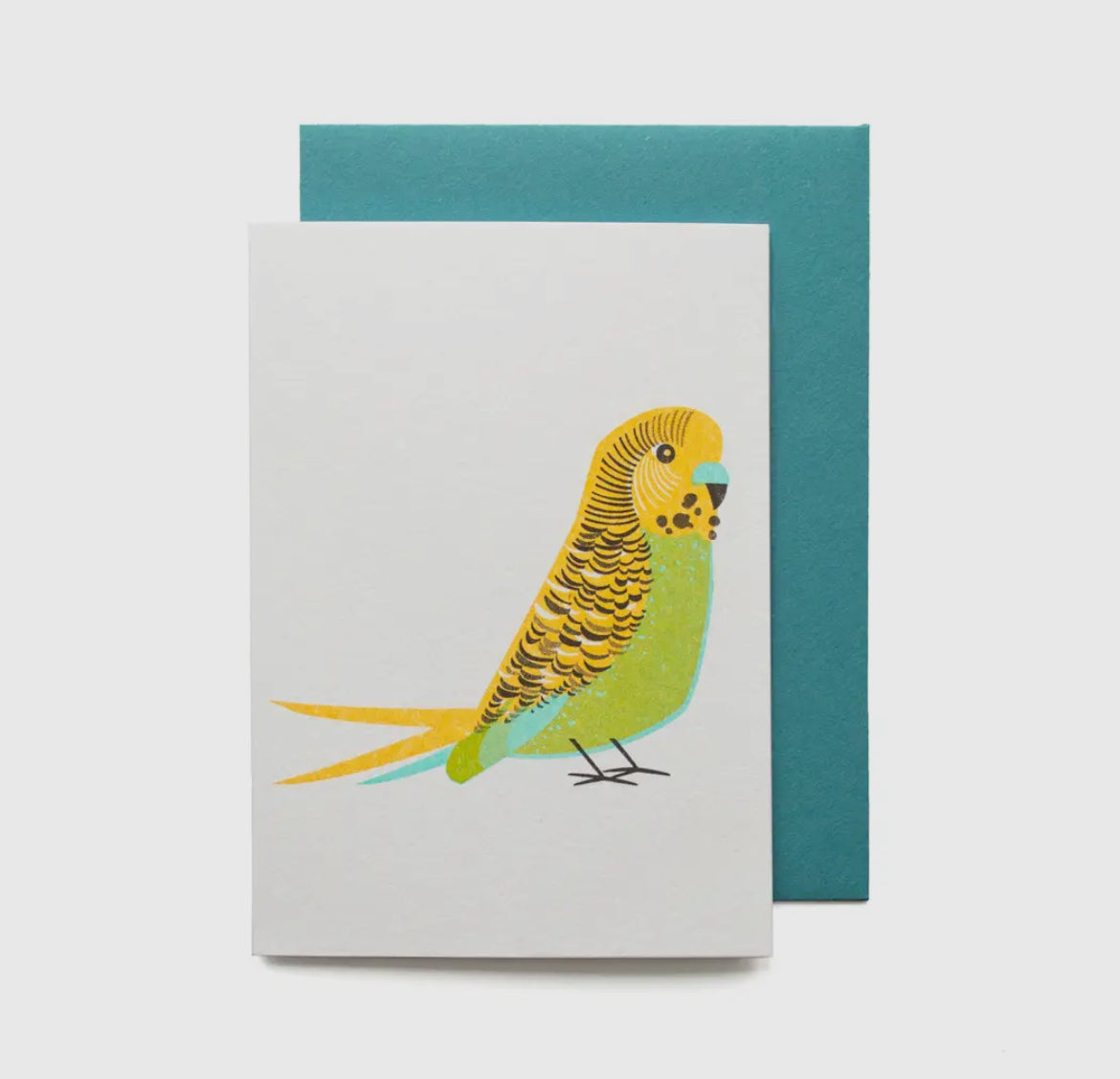 Green Budgie Mini Card