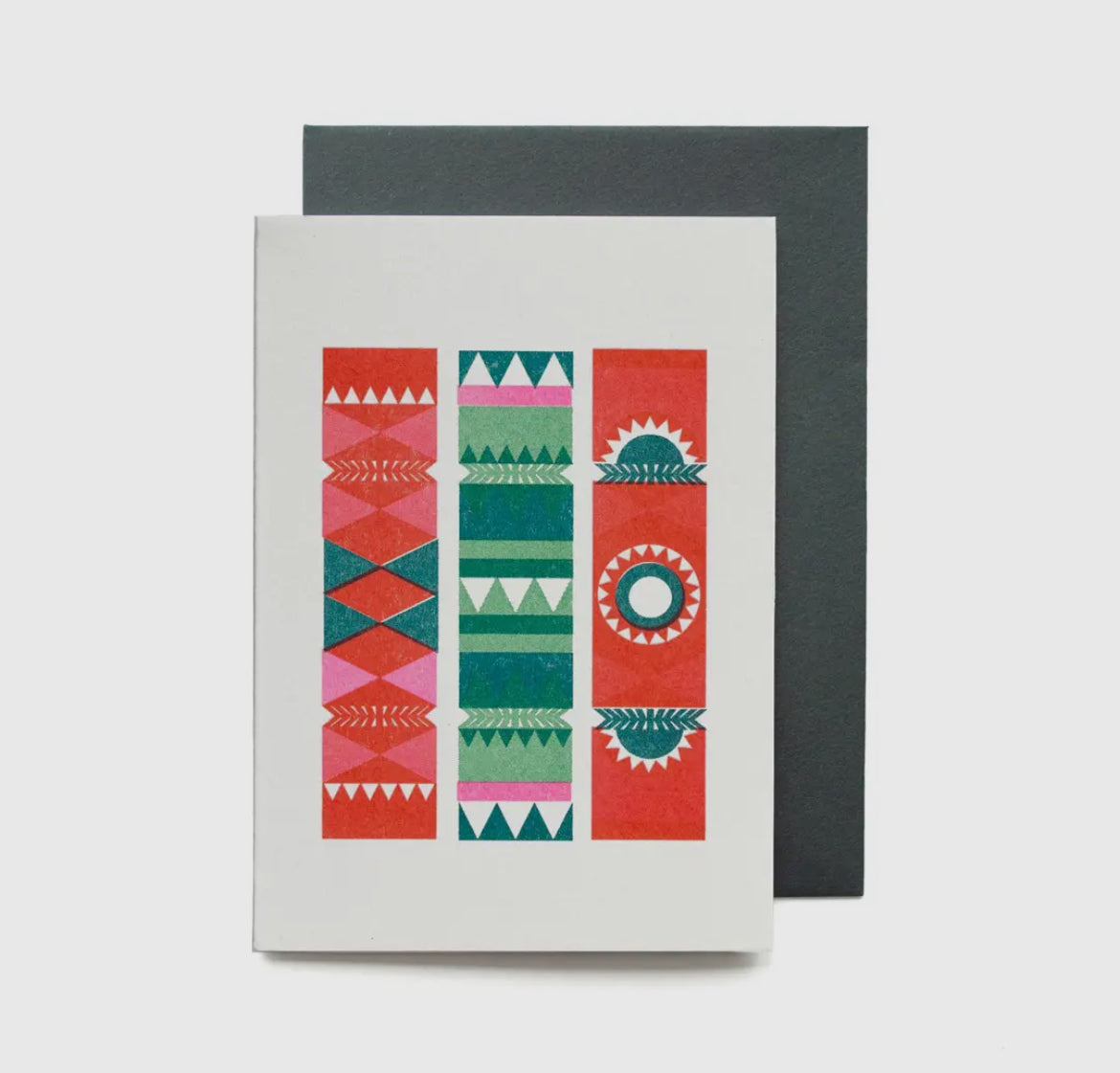 Festive Crackers Mini Christmas Card