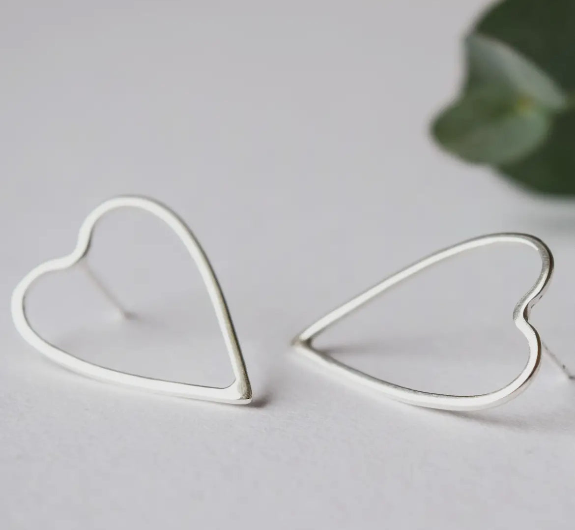 Silver Heart Earrings