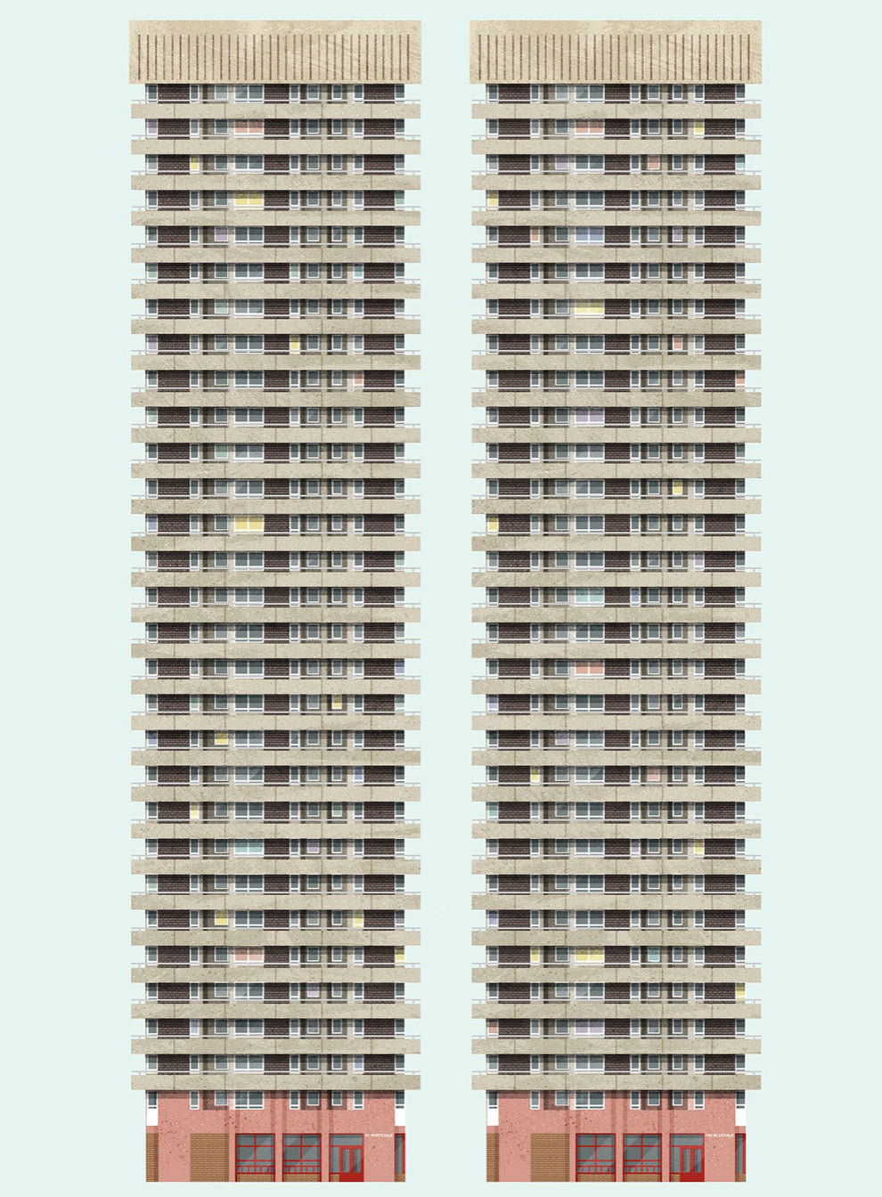 Gallowgate Twins Print