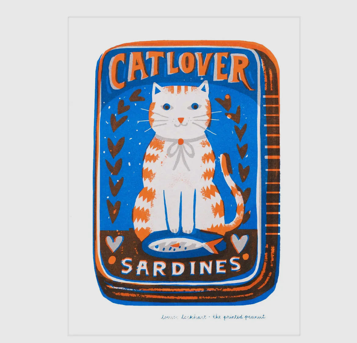 Cat Lover A4 Risograph Art Print