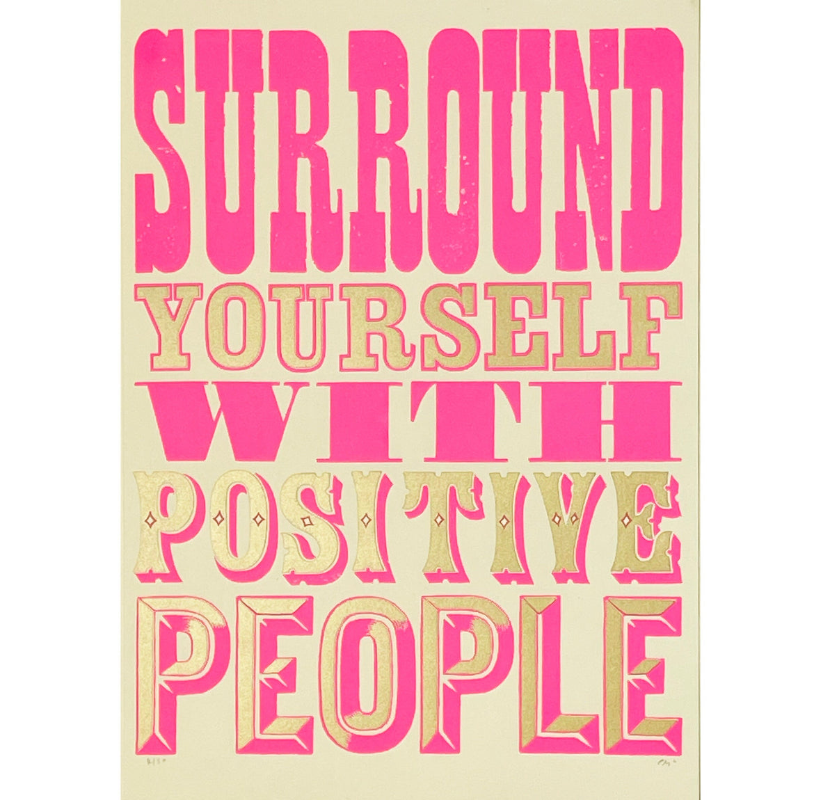Positive People A3 Screen Print