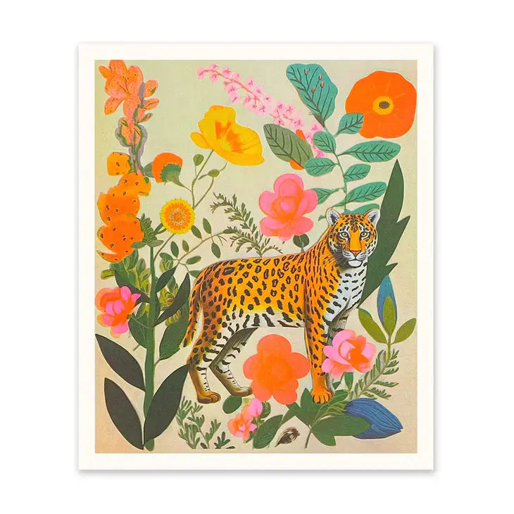 Leopard Collage Riso Print