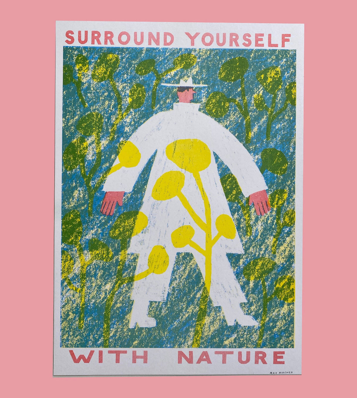 Surround Yourself With Nature A3 Riso Print