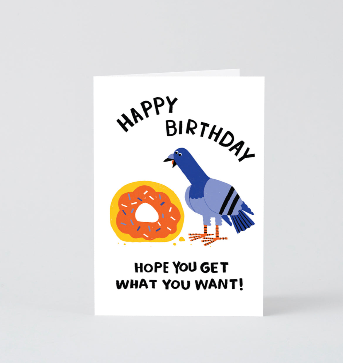 Lucky Pigeon Birthday Card
