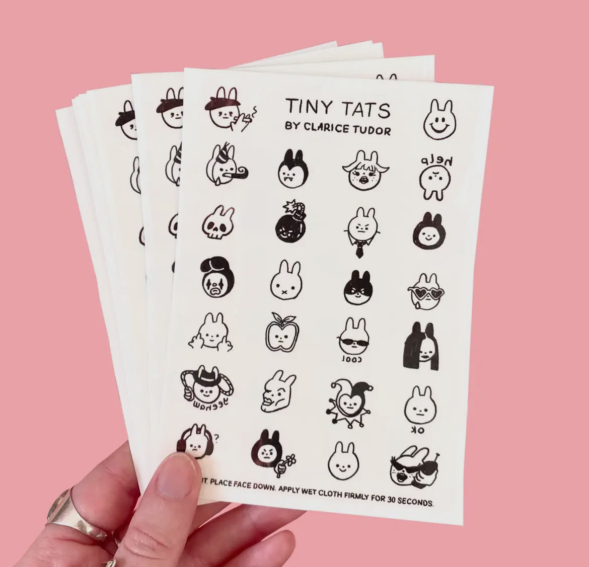 Tiny Temporary Tattoo Sheet