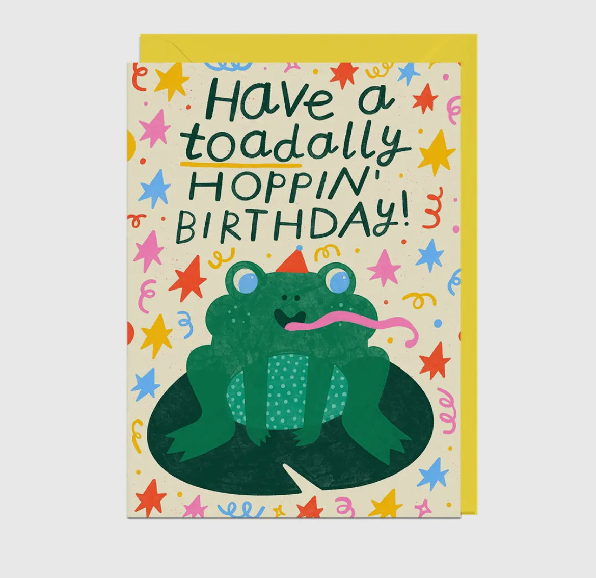 Toadally Hoppin' Birthday Card