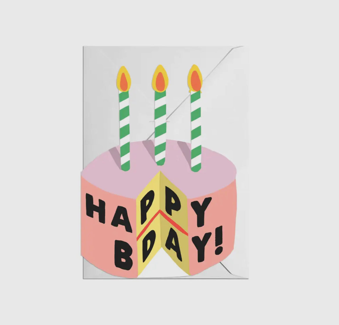 Birthday Cake Cut Out Card