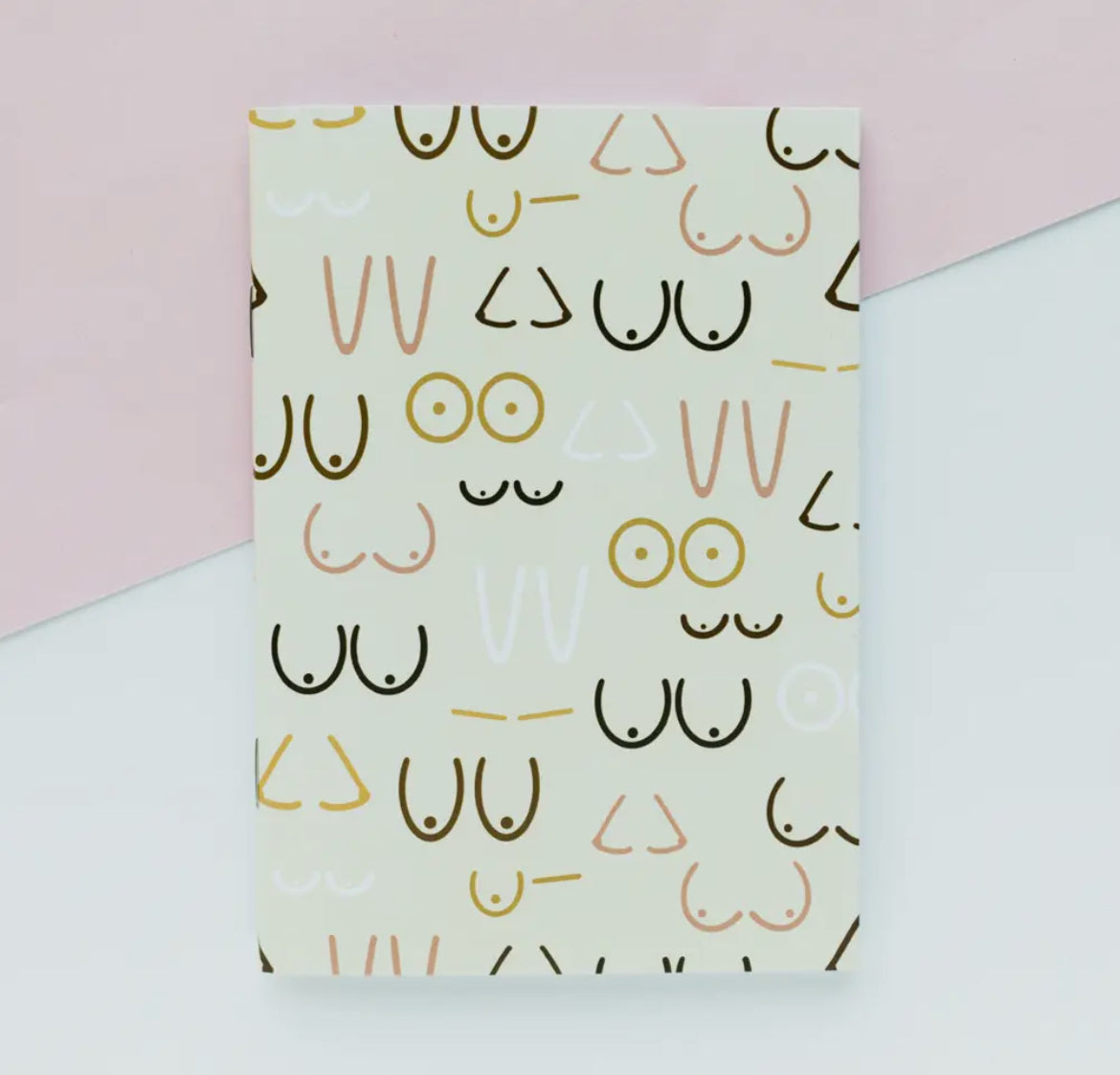 Boobs Print Plain Notebook