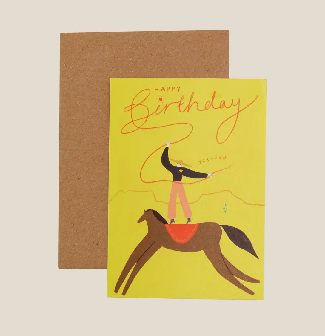 Yee-Haw Cowboy Birthday Card