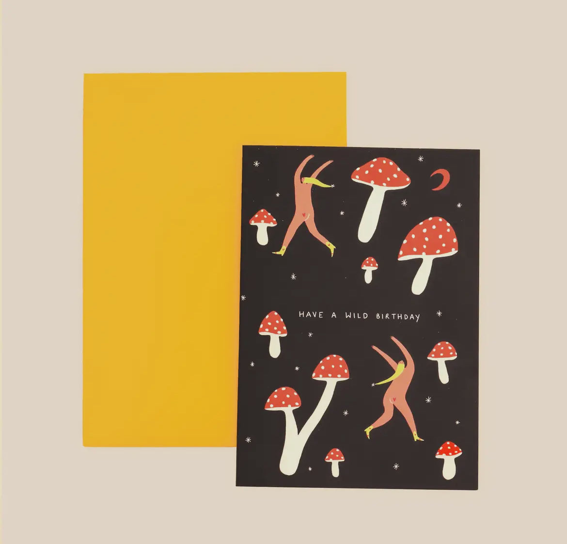 Wild Mushrooms Birthday Card