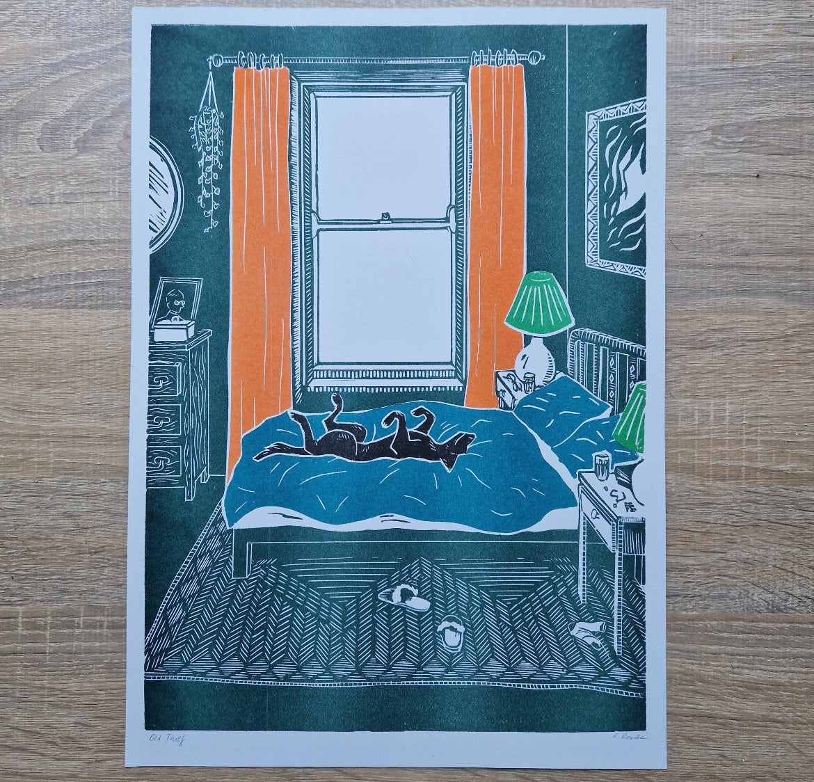 Bed Thief Riso Print