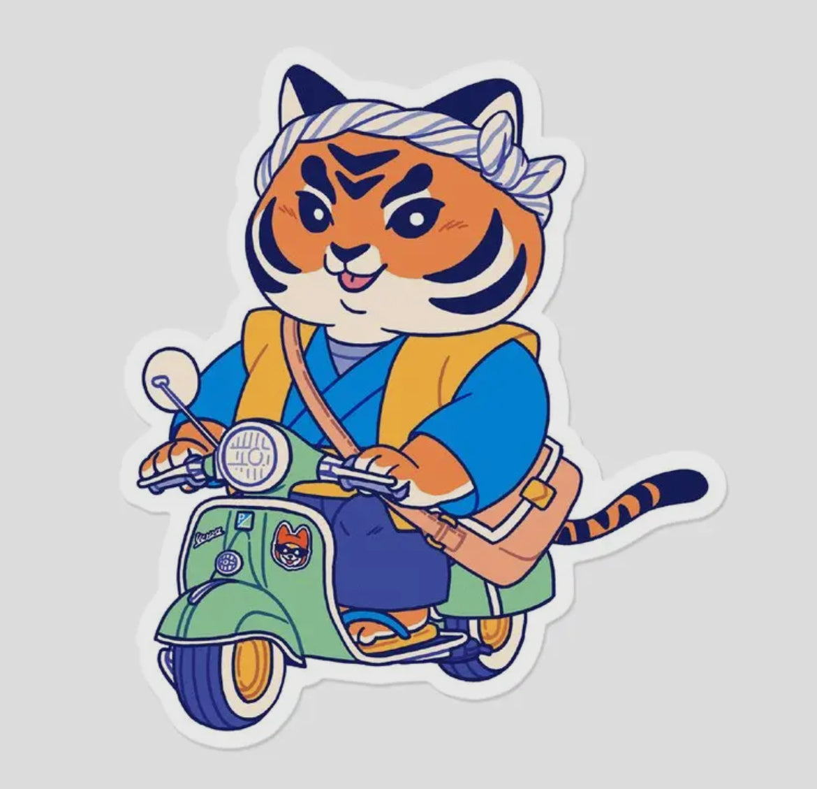 Brioche-Vespa Vinyl Sticker