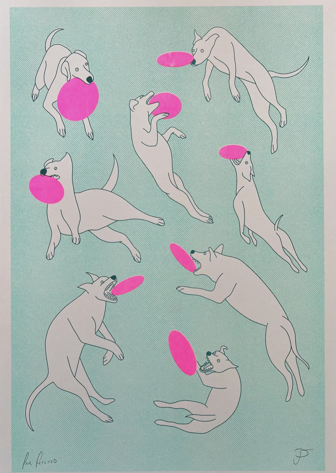 I'm Just a Paw Boy From a Paw Family A3 Riso Print