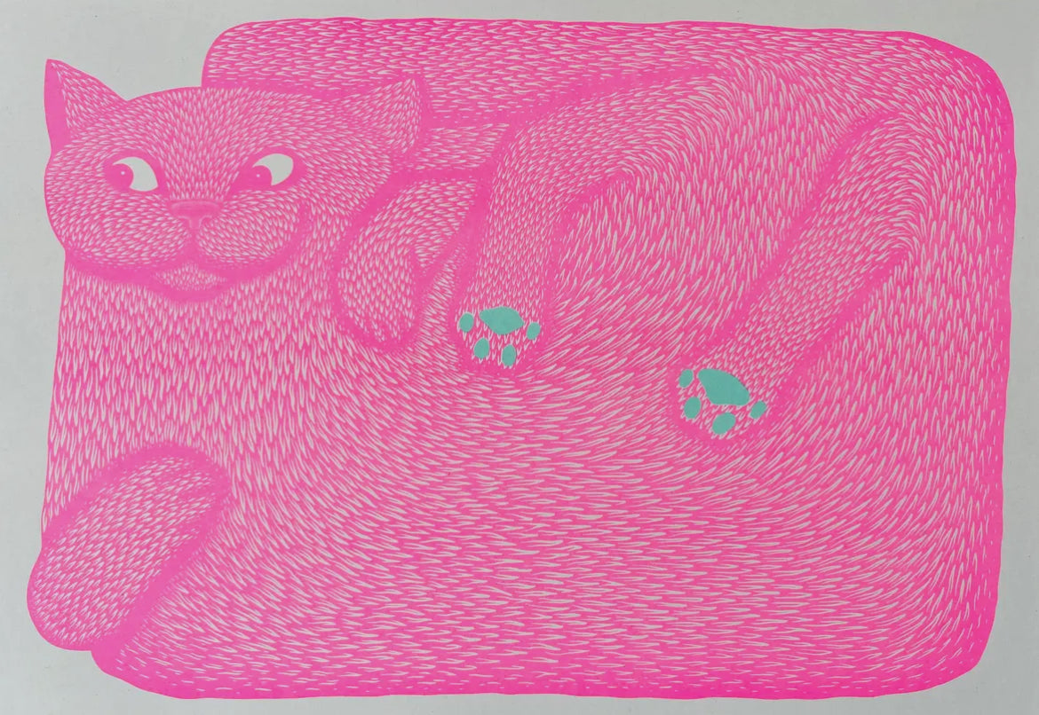 I'm Just a Paw Boy From a Paw Family A3 Riso Print