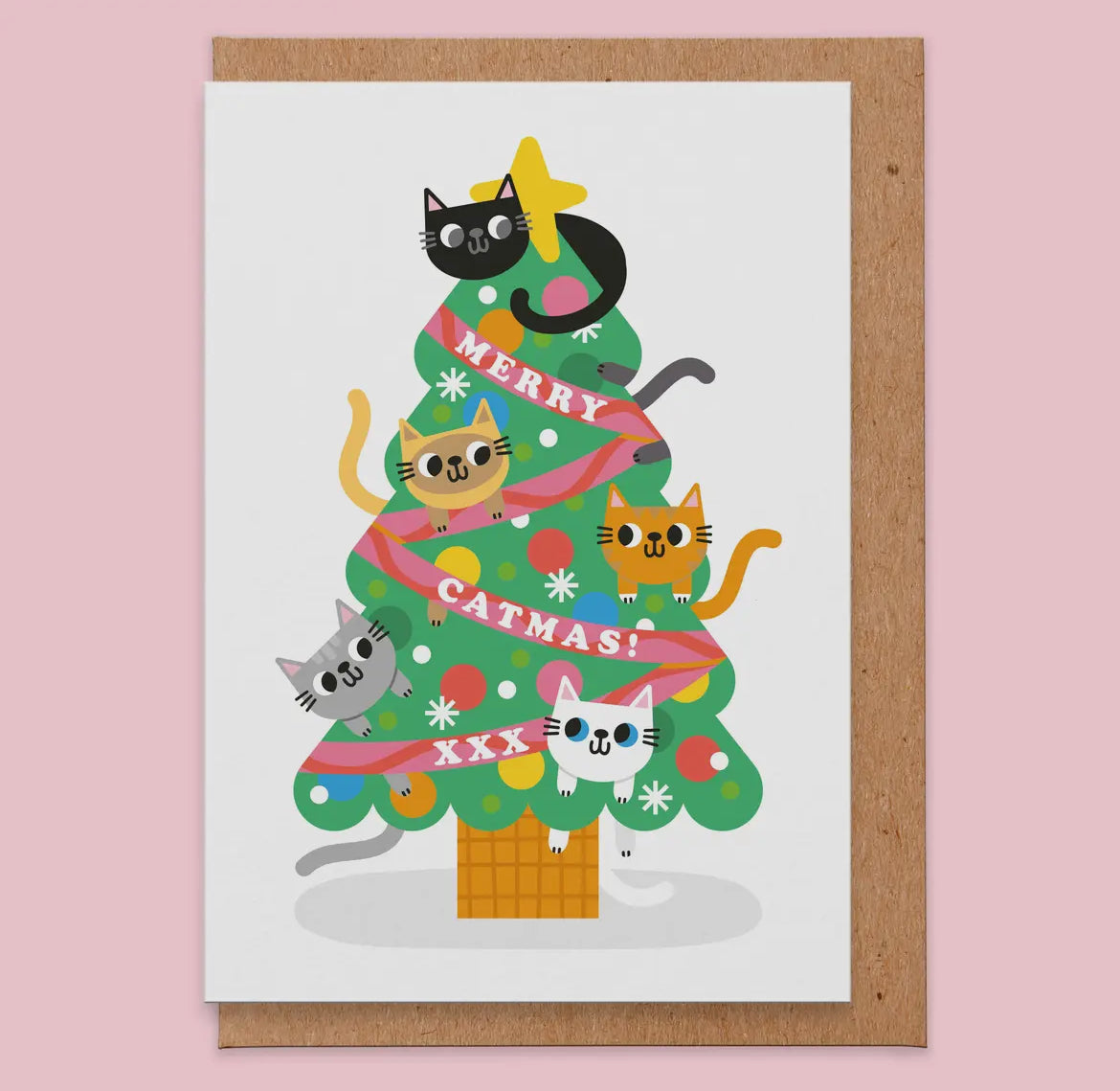 Merry Catmas Christmas Card