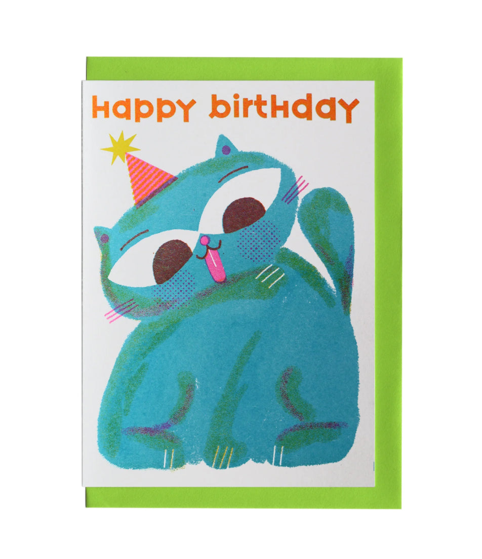 Birthday Cat Card