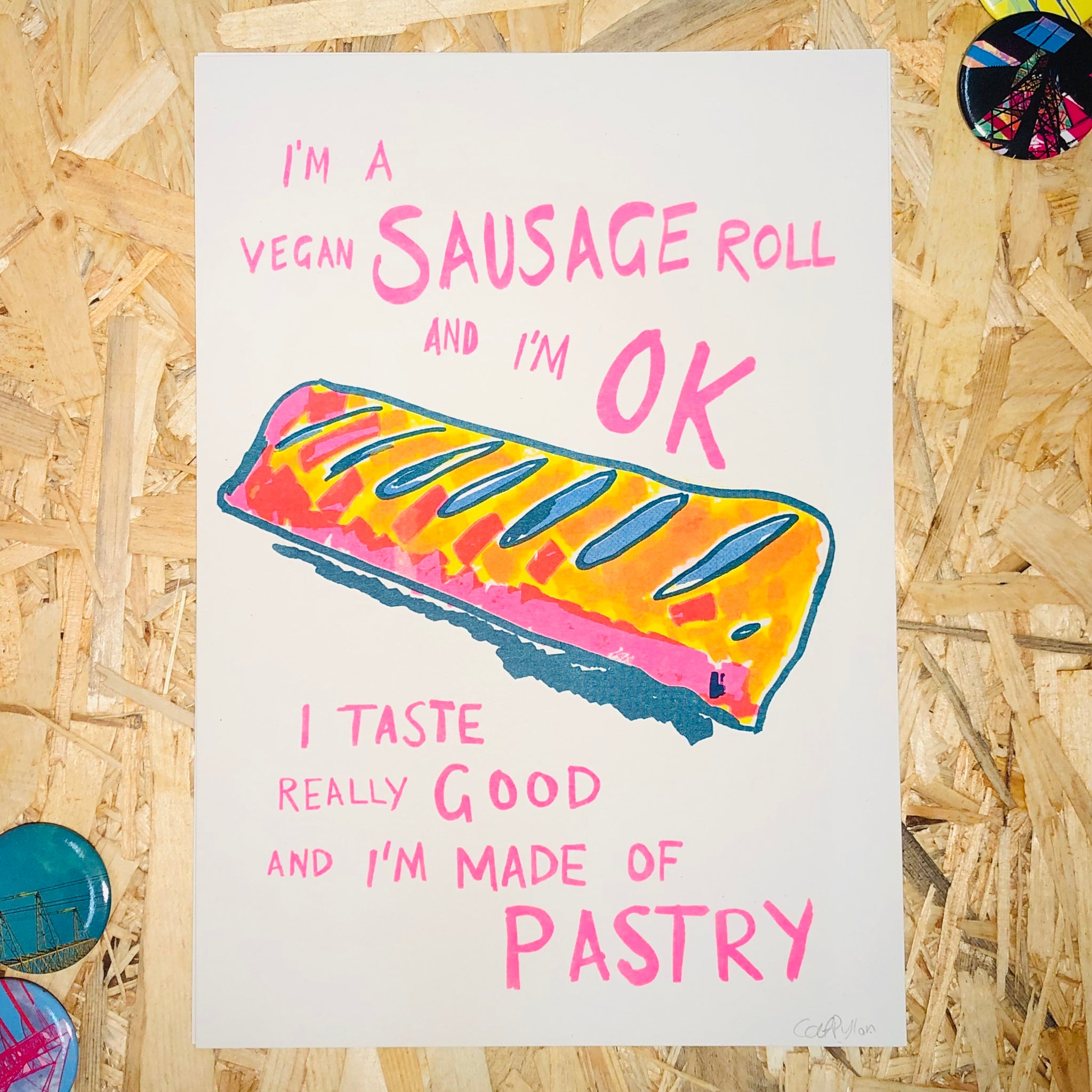 Sausage Roll Song Print