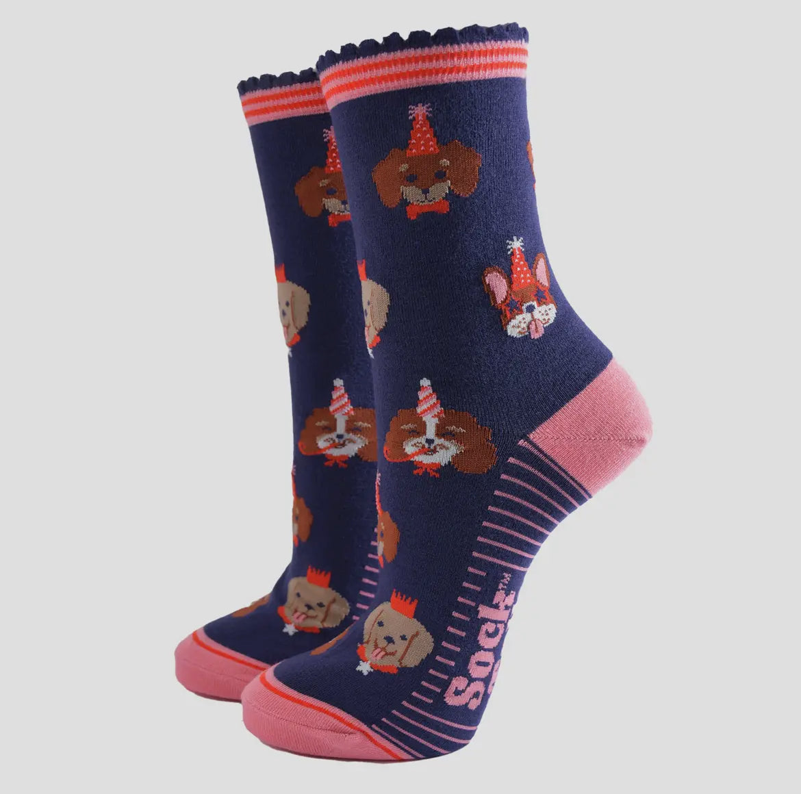 Women's Bamboo Party Dog Socks