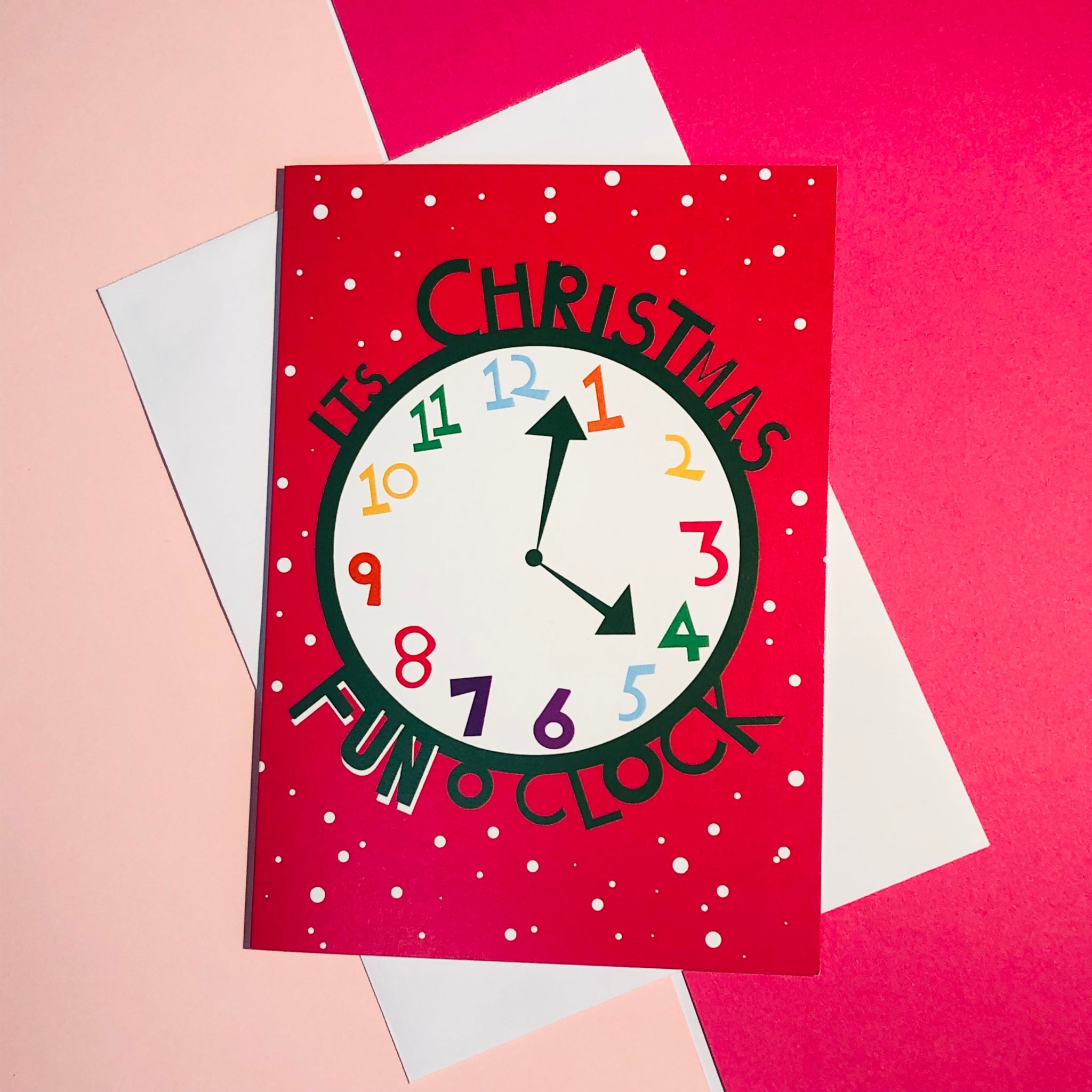 Christmas Fun O Clock Card