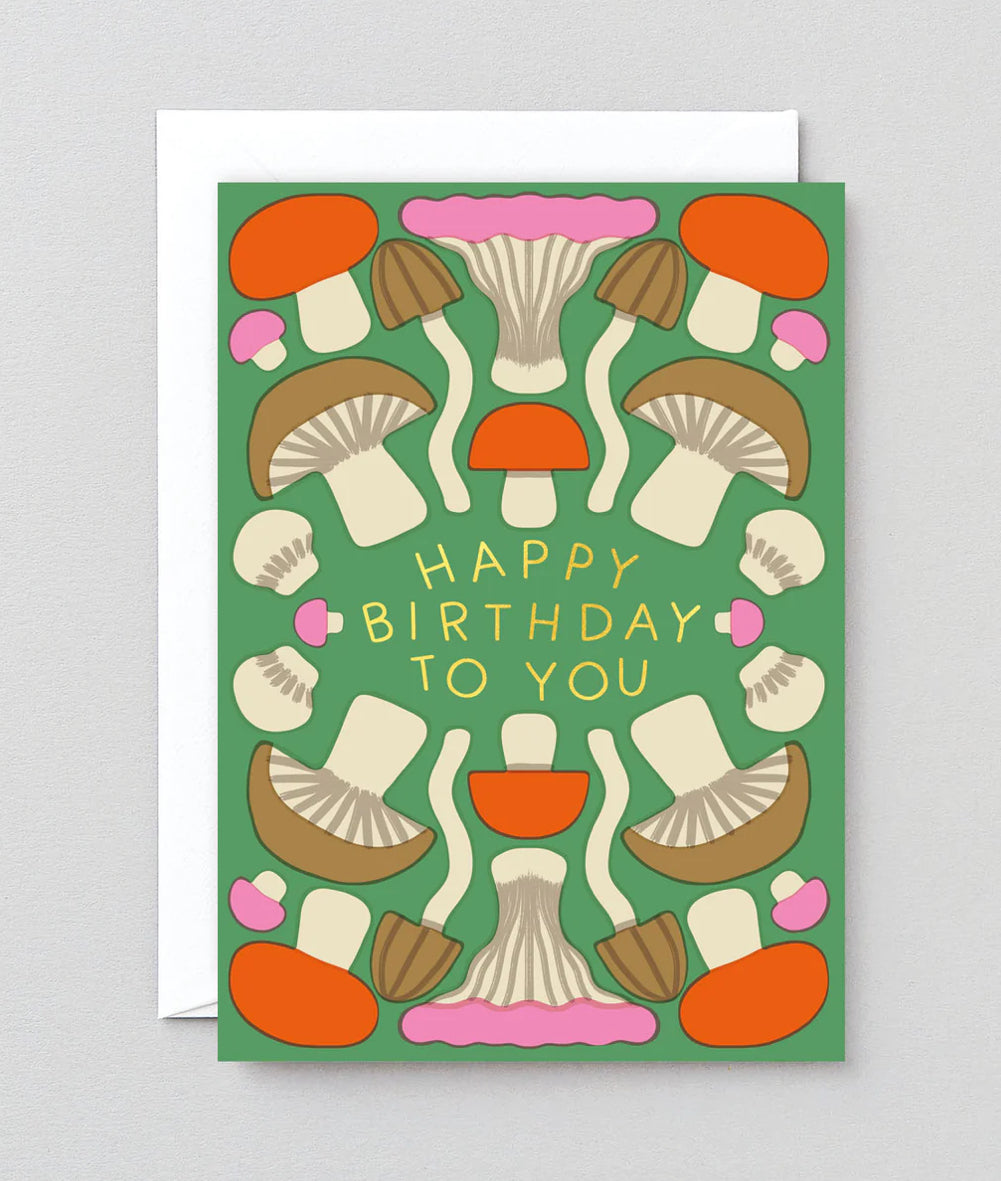 Happy Birthday Mushroom Card