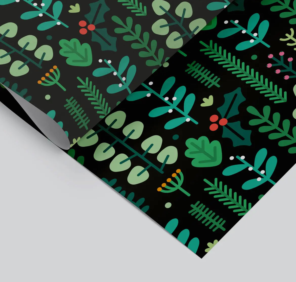 Botanical Christmas Gift Wrap