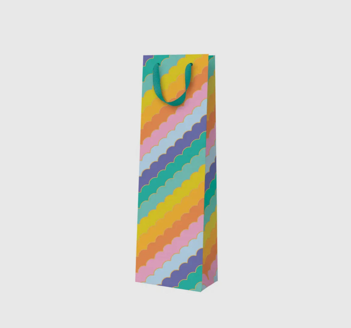 Rainbow Scallops Bottle Bag