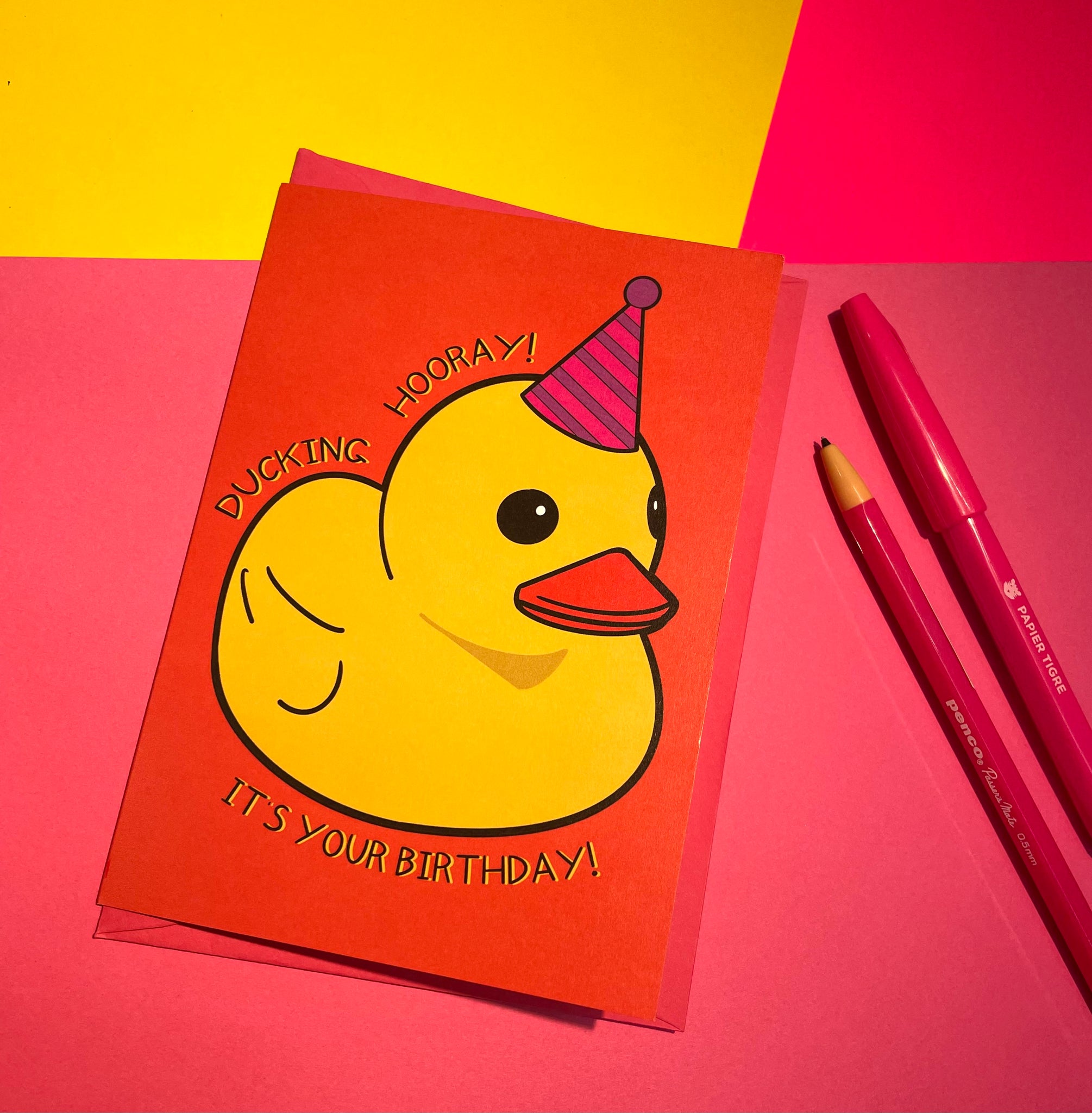 Ducking Hooray Birthday Card