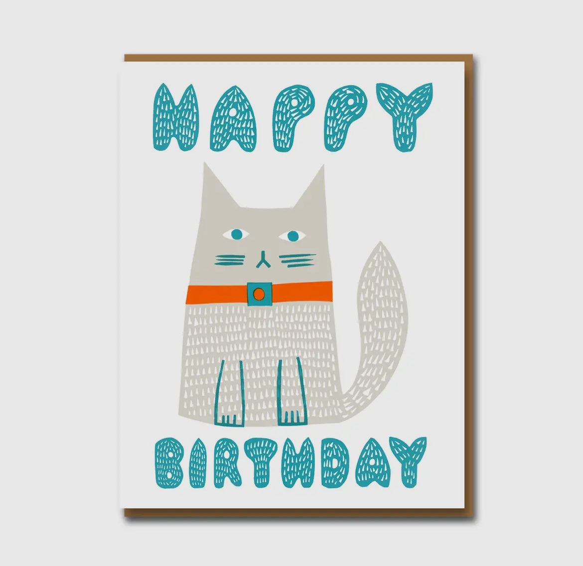 Happy Cat Greeting Card
