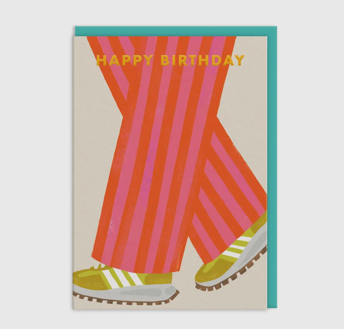 Stylish Walking Birthday Card