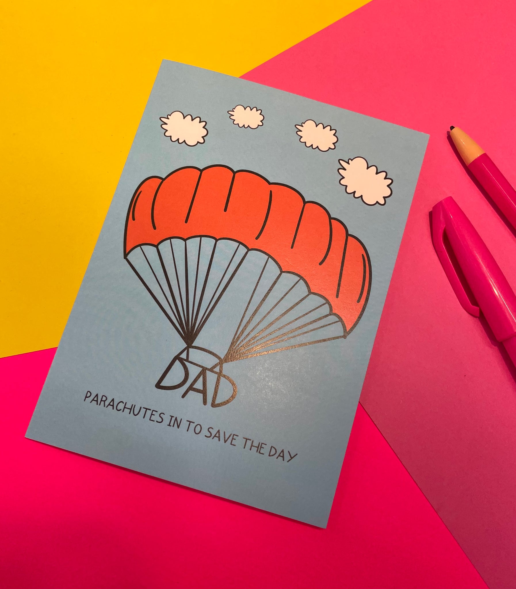 Dad Parachute Card