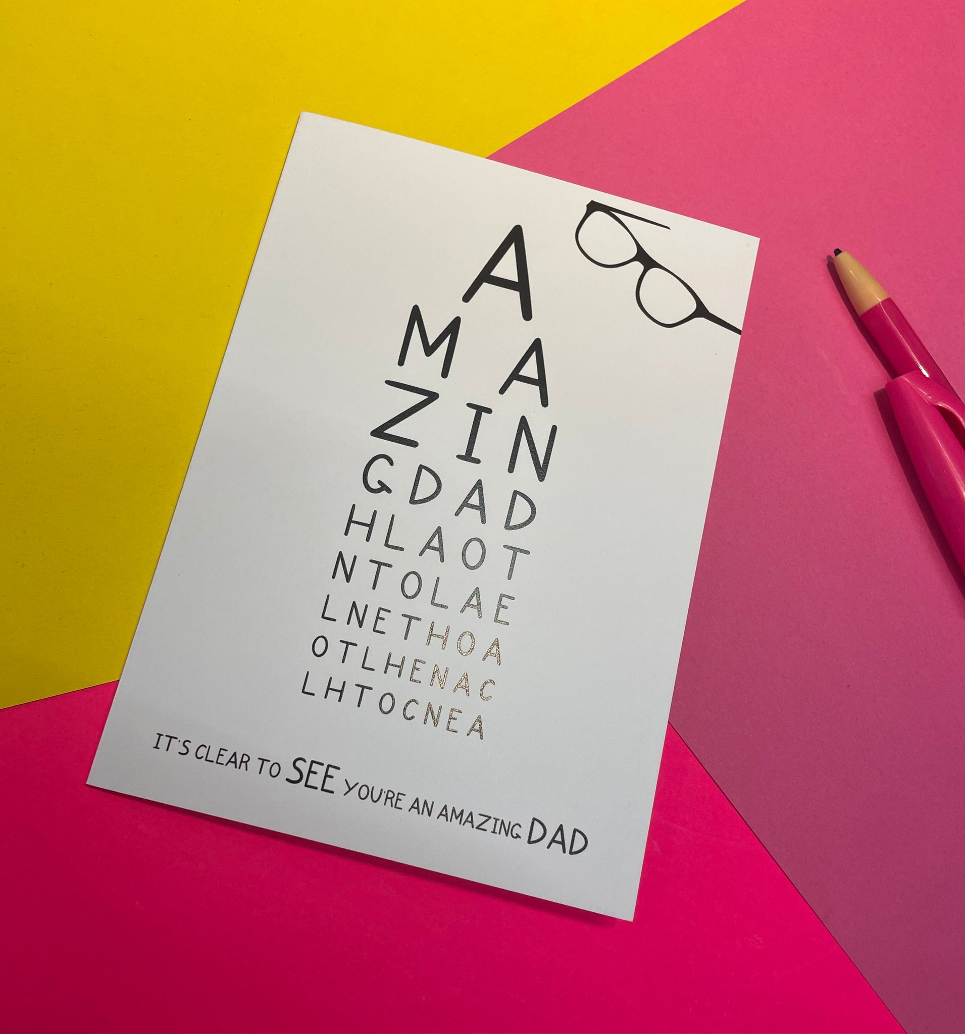 Dad Optician Card