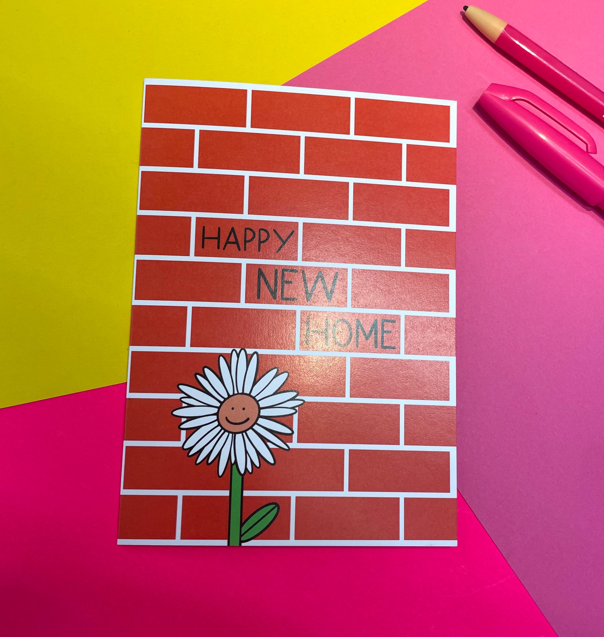 New Home Bricks Card