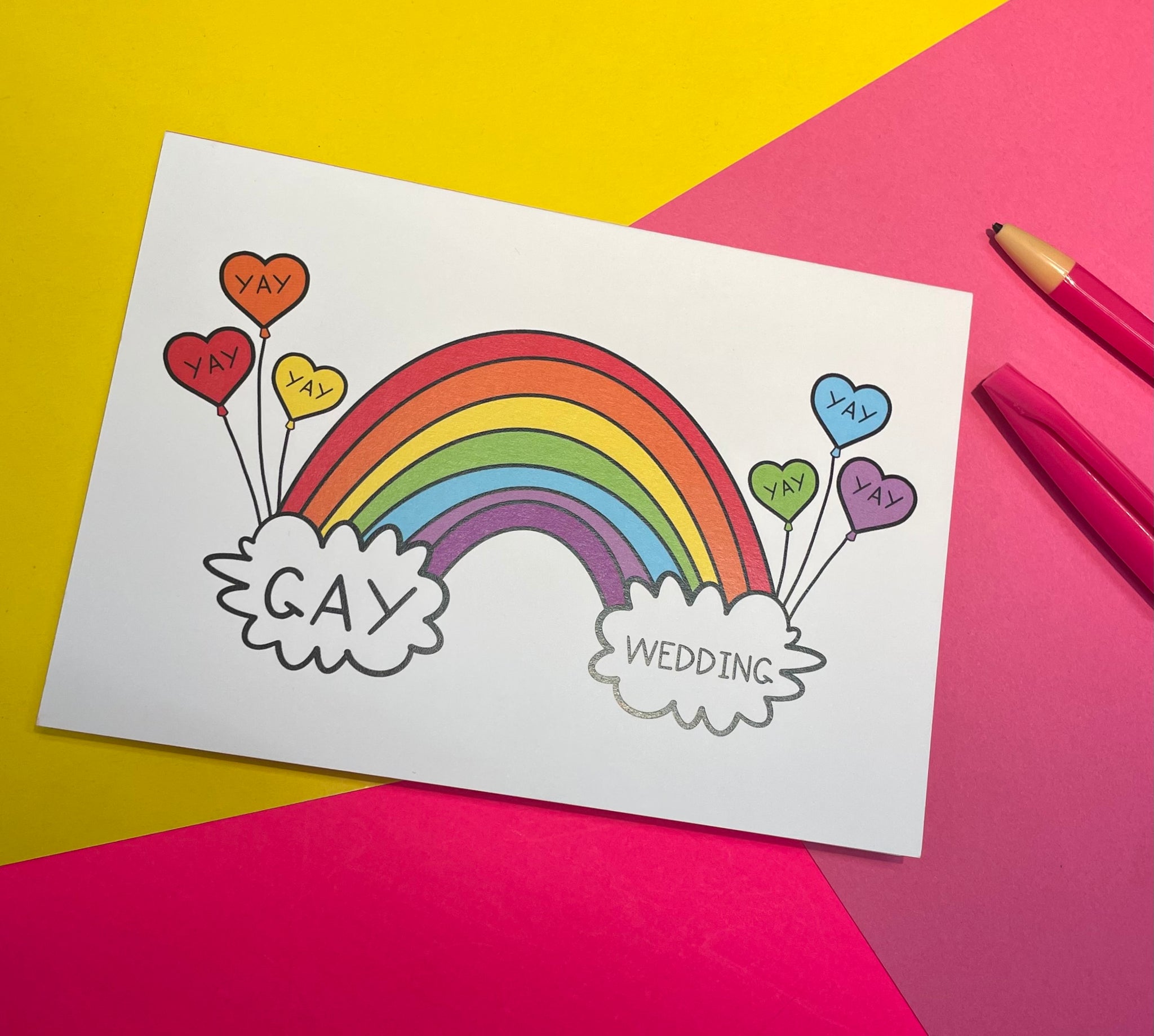 Yay Gay Wedding Card