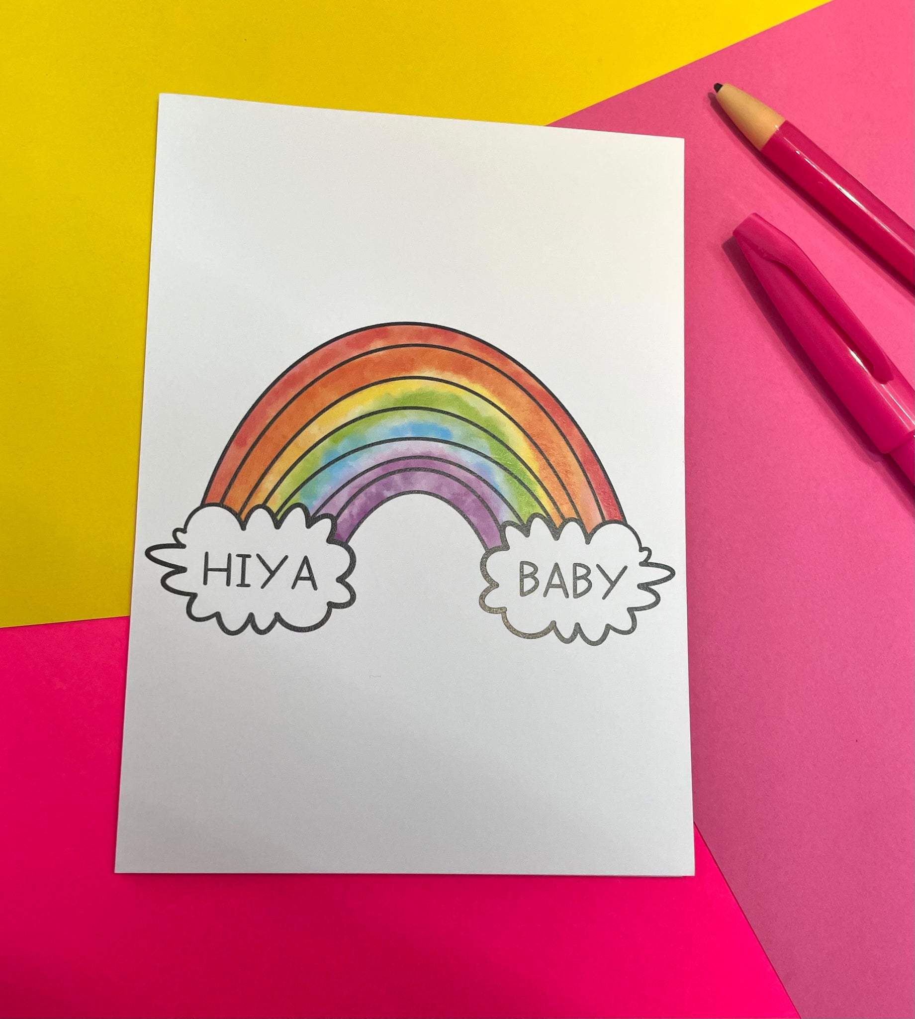 Hiya Baby Card