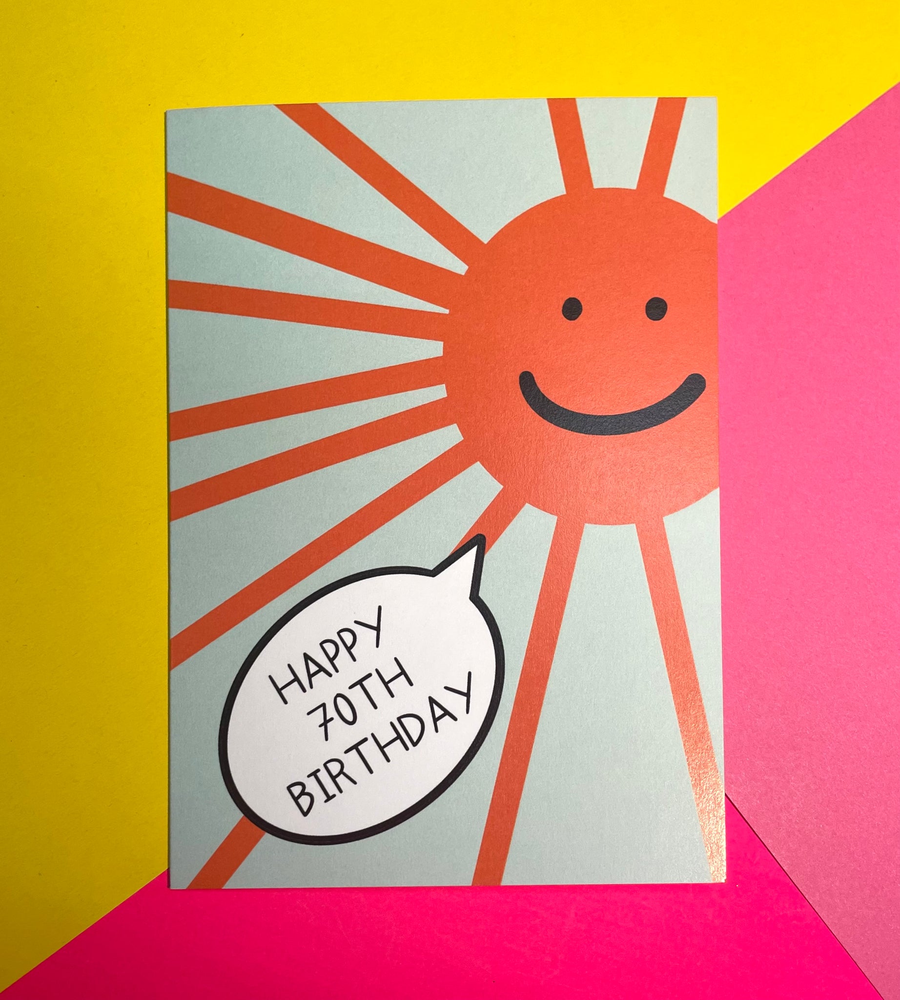 70th Birthday Card