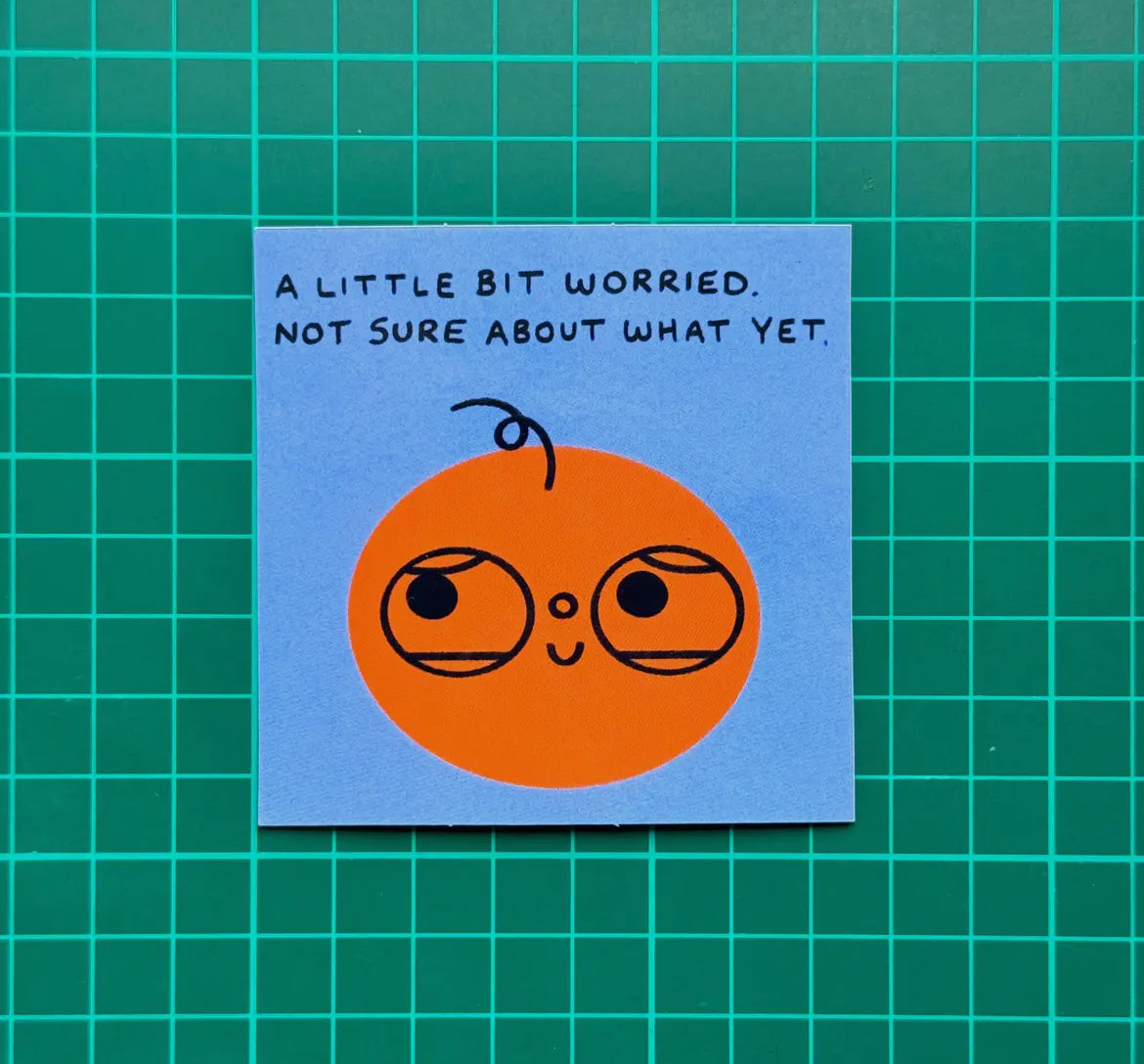 A Little Bit Worried Sticker