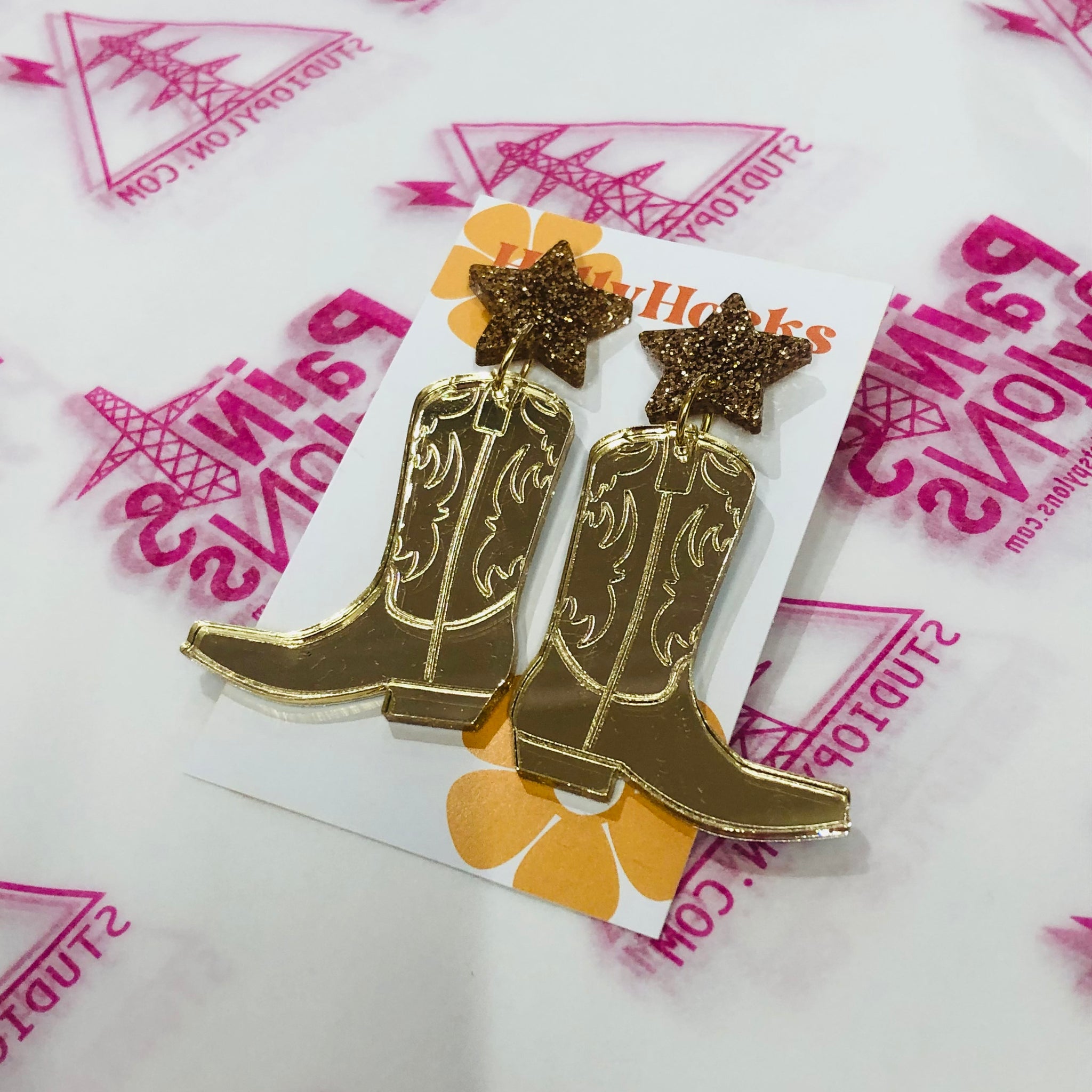 Cowboy Boot Earrings