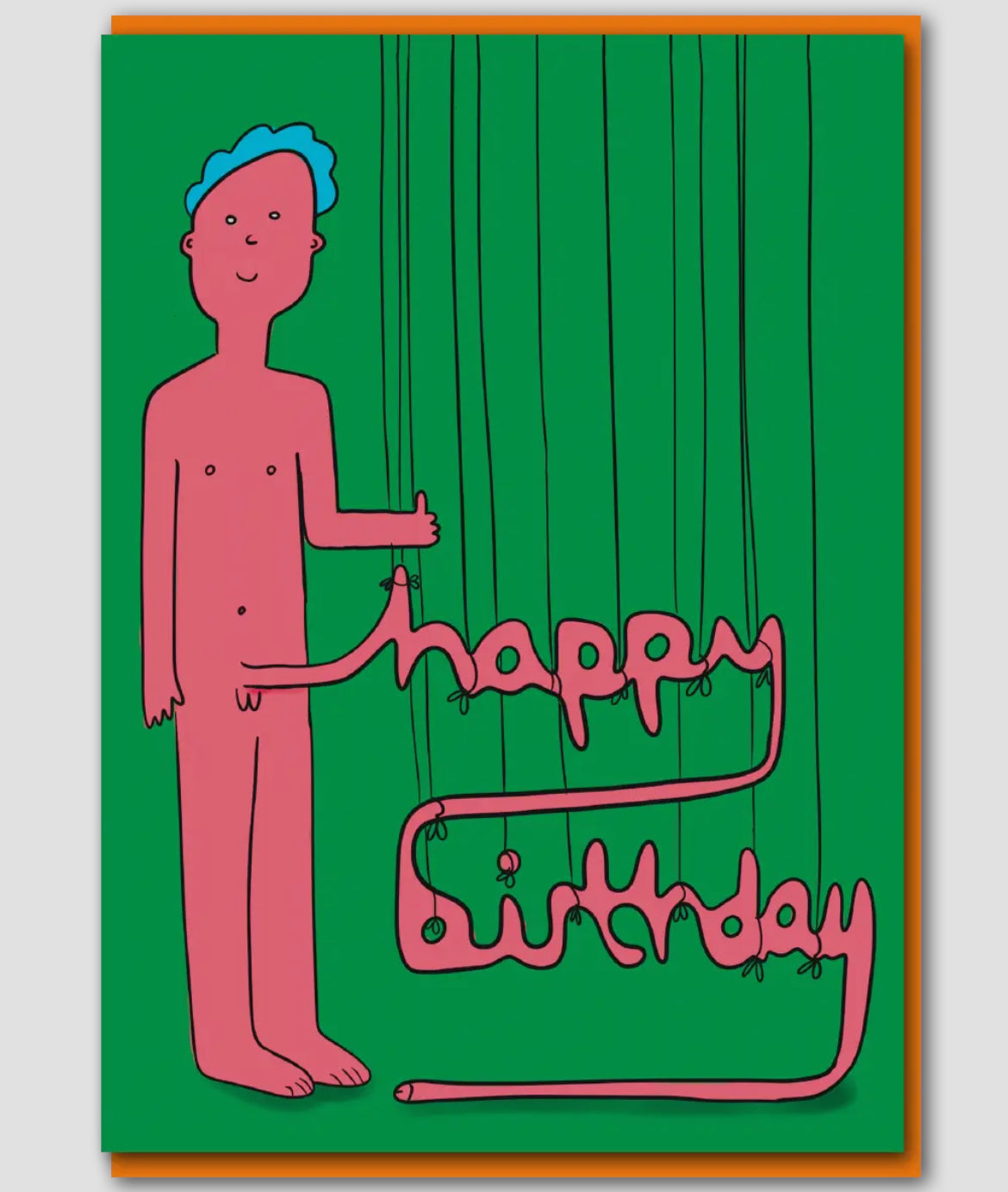 Willy Man Birthday Card