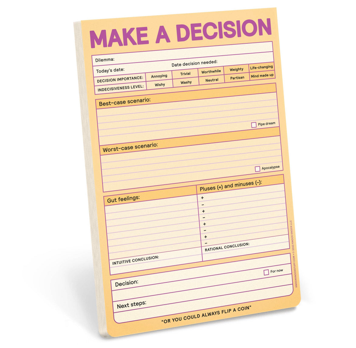 Make a Decision Pad