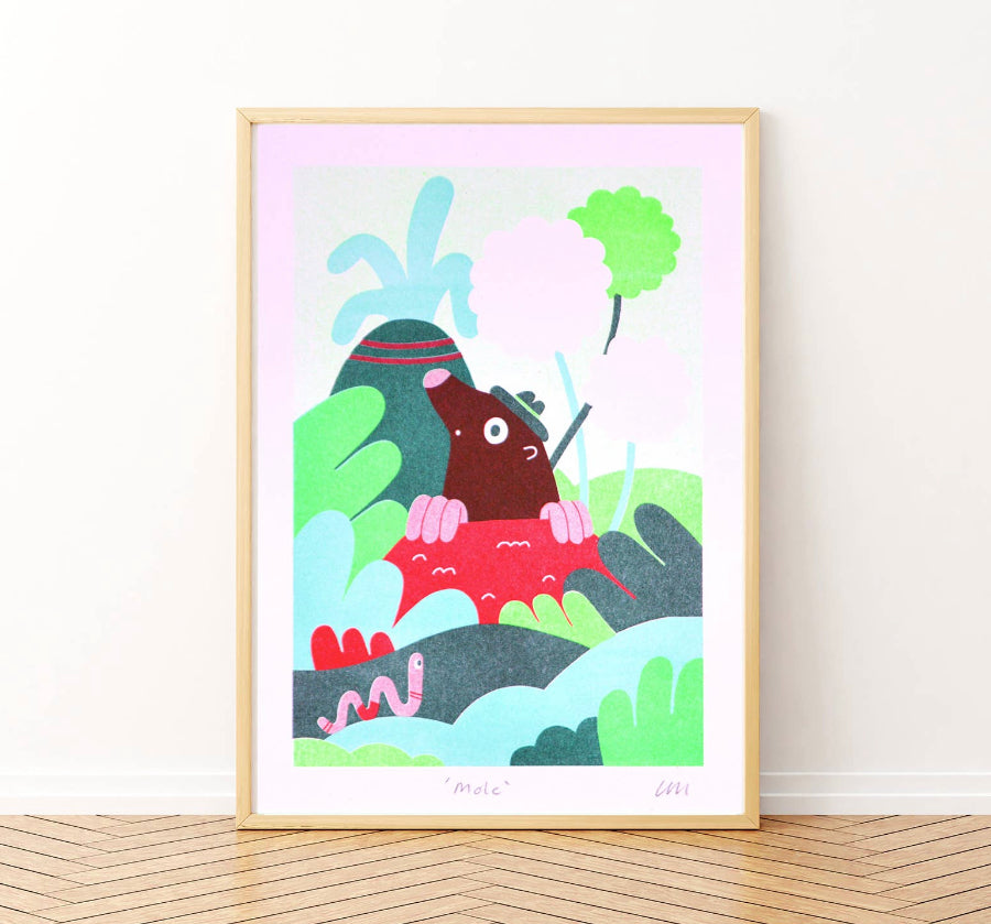 Mole Riso Print