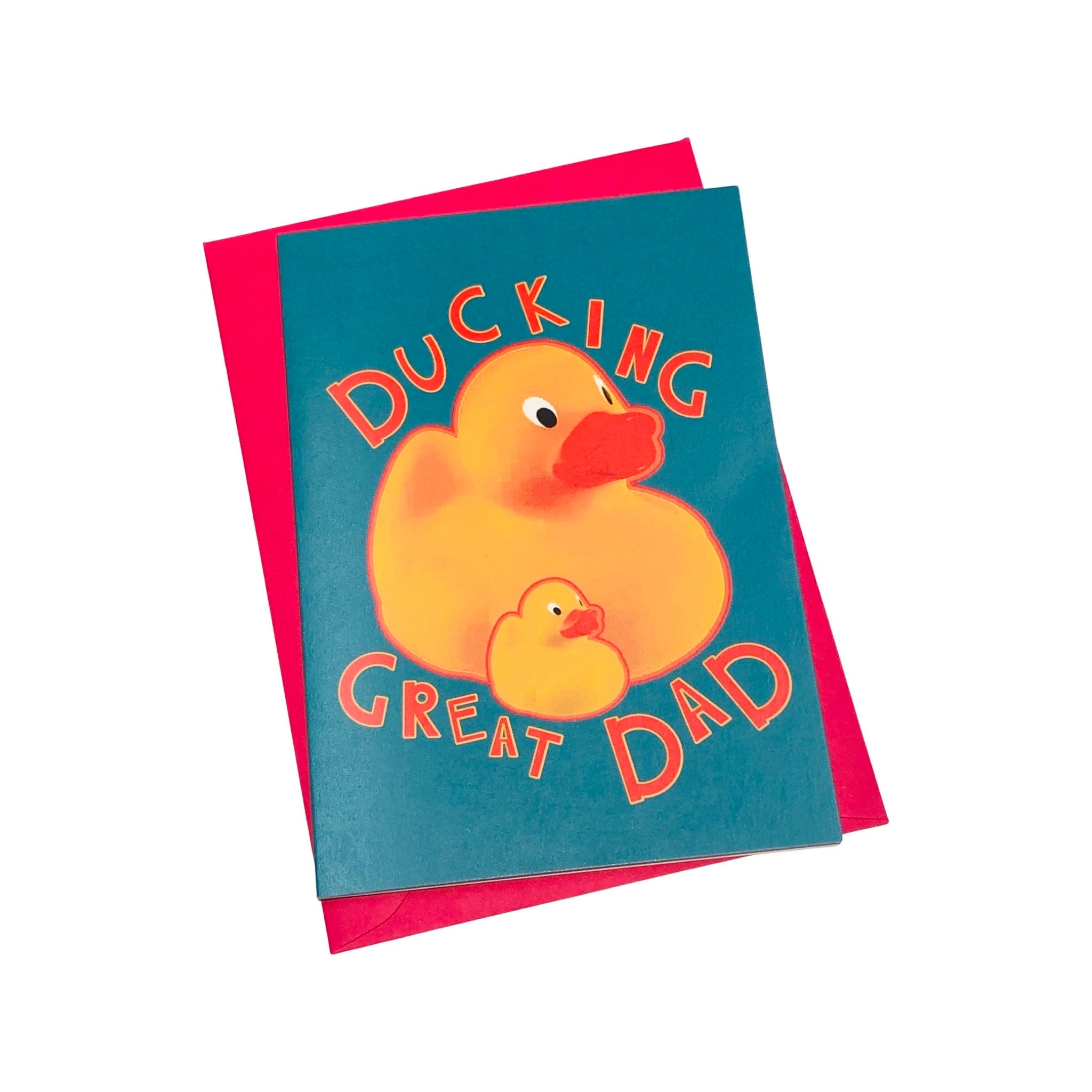 Ducking Great Dad Greetings Card