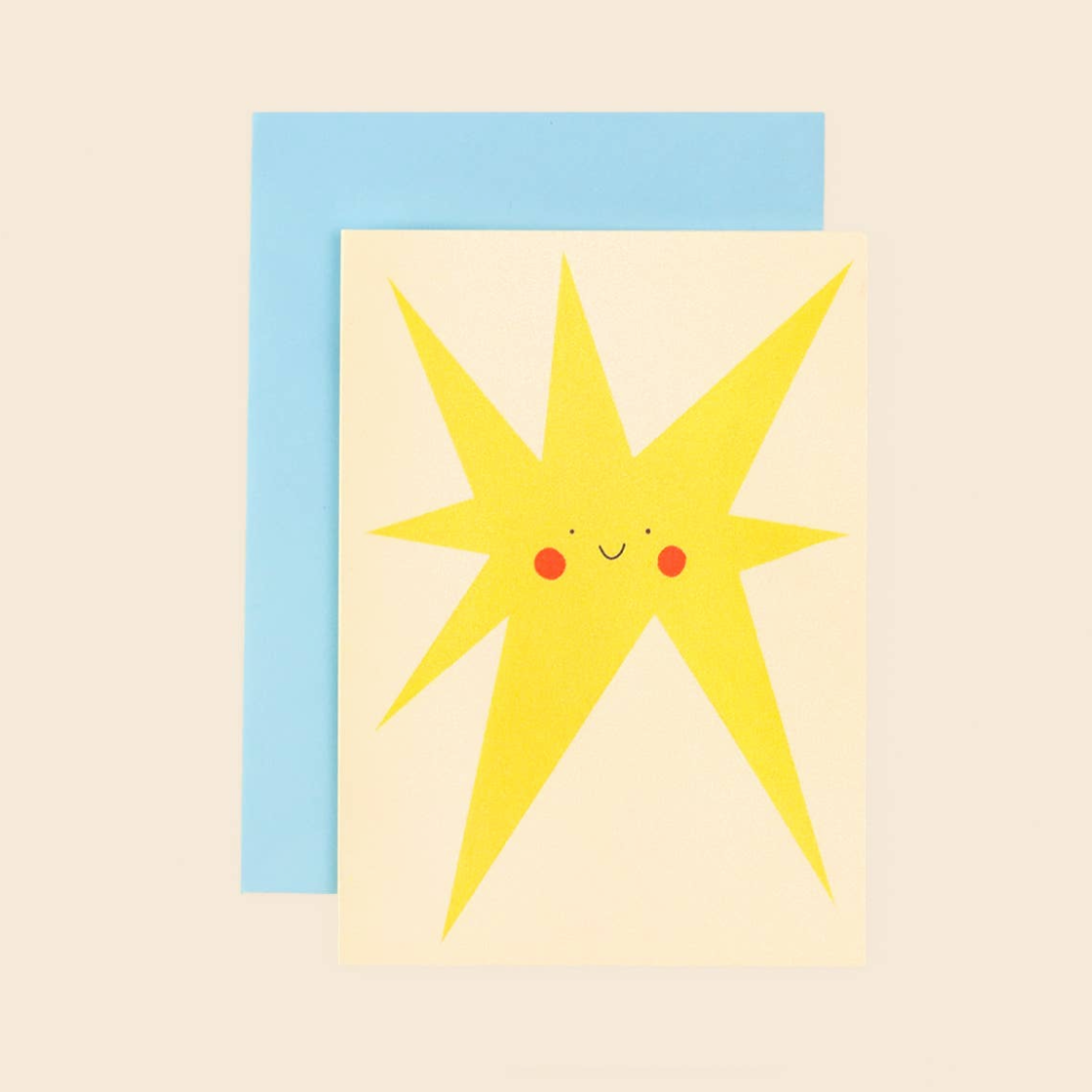 Smiling Star Greeting Card