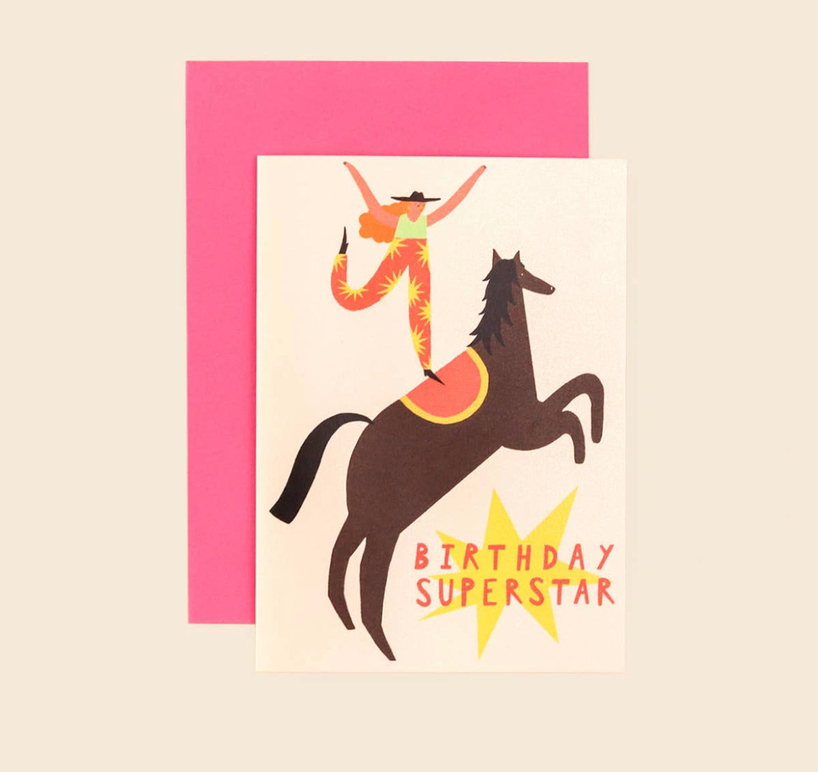 Superstar Cowgirl Birthday Card